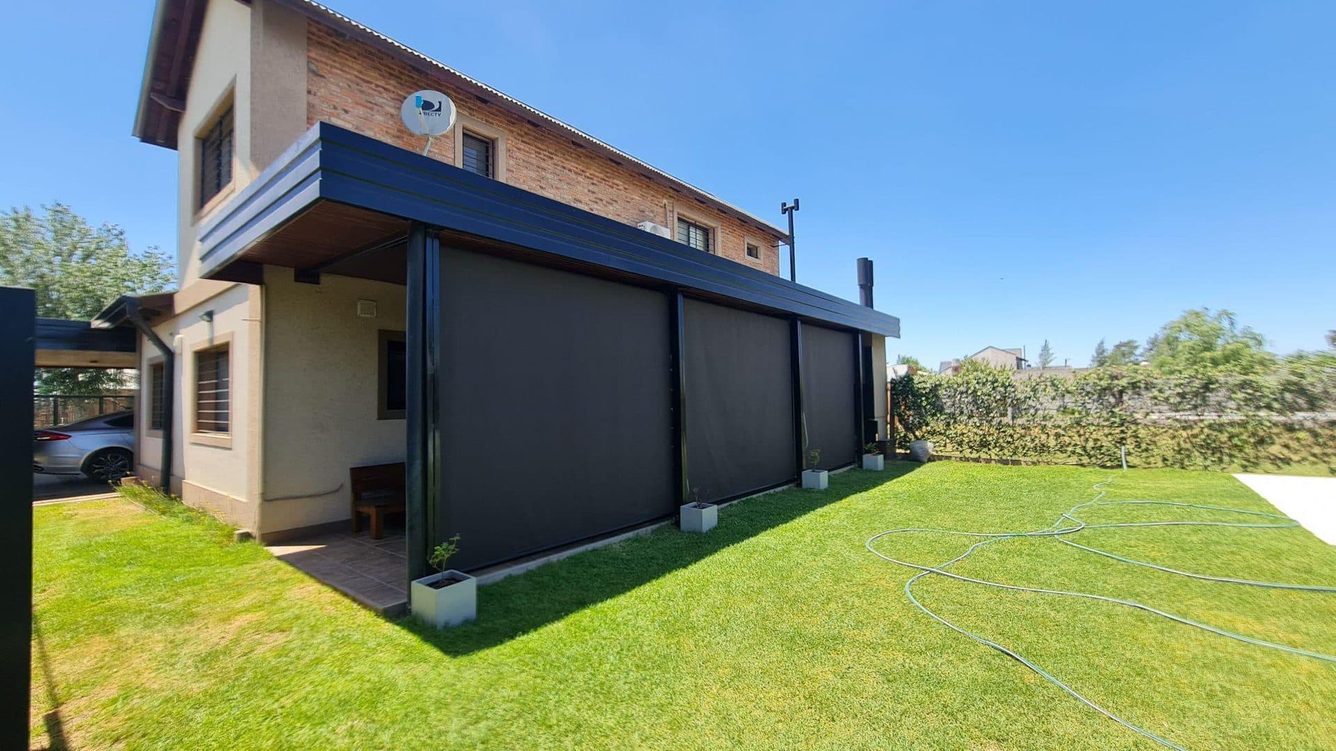 Toldo Vertical Microperforada Gris